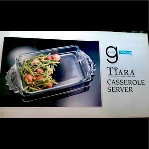 Tiara 3 Quart Pyrex Casserole Dish with Server